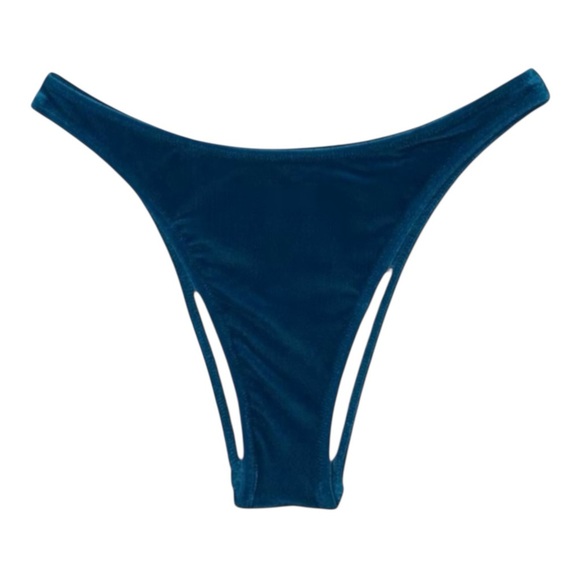 Solid & Striped Annabelle Velvet Bottoms in Aqua Velvet NWT - Picture 2 of 6